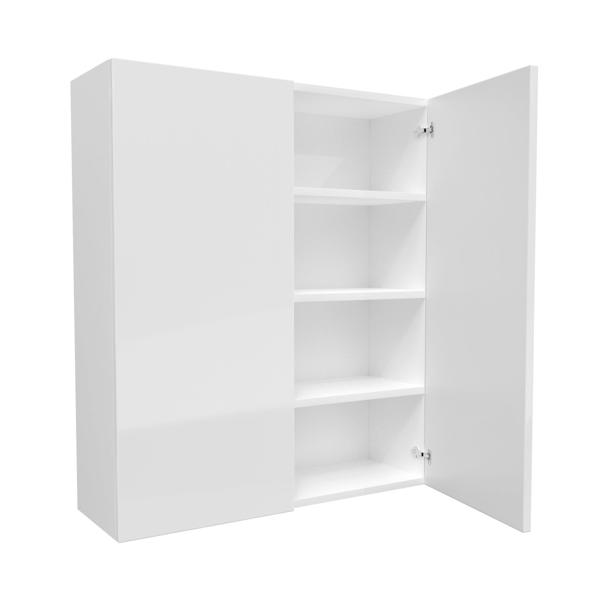 Double Door Wall Cabinet | Milano White | 36W x 42H x 12D - BUILDMYPLACE