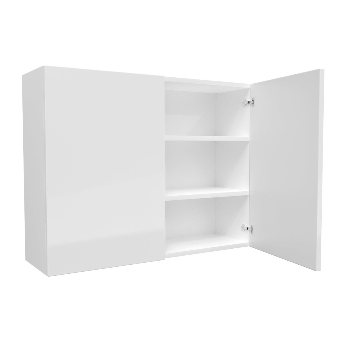 Double Door Wall Cabinet | Milano White | 39W x 30H x 12D - BUILDMYPLACE