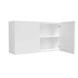 Double Door Wall Cabinet | Milano White | 42W x 24H x 12D - BUILDMYPLACE