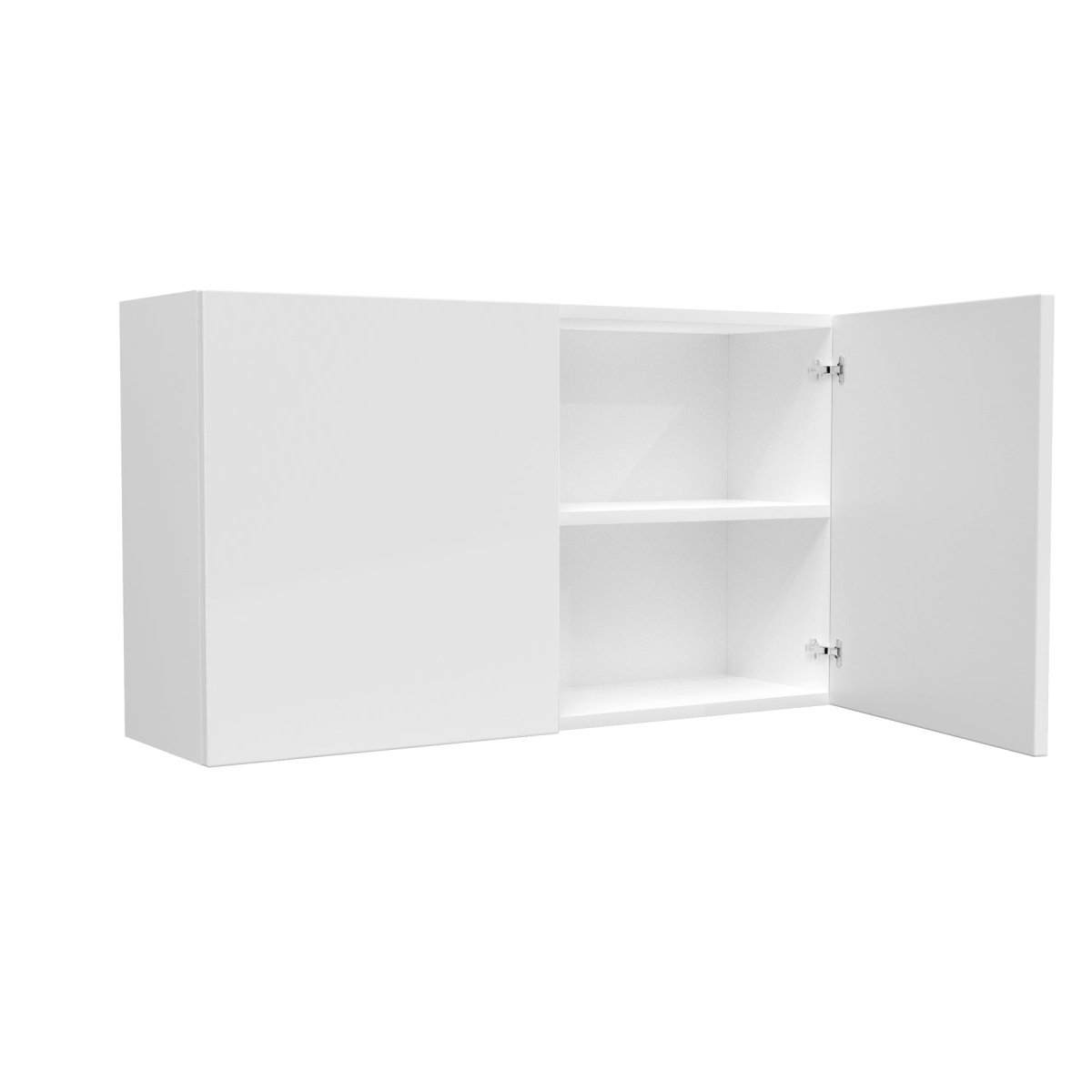 Double Door Wall Cabinet | Milano White | 42W x 24H x 12D - BUILDMYPLACE