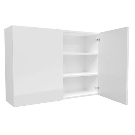 Double Door Wall Cabinet | Milano White | 42W x 30H x 12D - BUILDMYPLACE