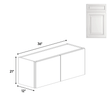 Double Door - Wall Cabinets - 21 in H x 36 in W x 24 in D - AO - Pre Assembled - BUILDMYPLACE