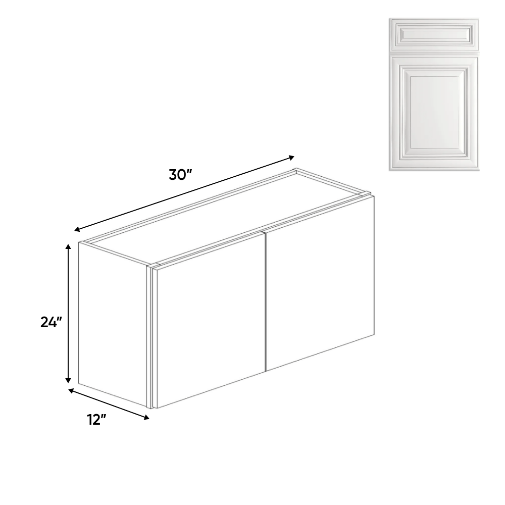 Double Door - Wall Cabinets - 24 in H x 36 in W x 24 in D - AO - Pre Assembled - BUILDMYPLACE