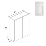 Double Door - Wall Cabinets - 30 in H x 27 in W x 24 in D - AO - BUILDMYPLACE