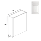 Double Door - Wall Cabinets - 30 in H x 39 in W x 24 in D - AO - Pre Assembled - BUILDMYPLACE