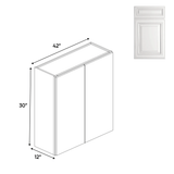 Double Door - Wall Cabinets - 30 in H x 42 in W x 24 in D - AO - Pre Assembled - BUILDMYPLACE