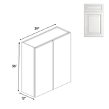 Double Door - Wall Cabinets - 36 in H x 39 in W x 24 in D - AO - Pre Assembled - BUILDMYPLACE