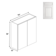 Double Door - Wall Cabinets - 36 in H x 42 in W x 24 in D - AO - Pre Assembled - BUILDMYPLACE