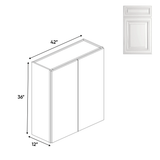 Double Door - Wall Cabinets - 36 in H x 42 in W x 24 in D - AO - Pre Assembled - BUILDMYPLACE