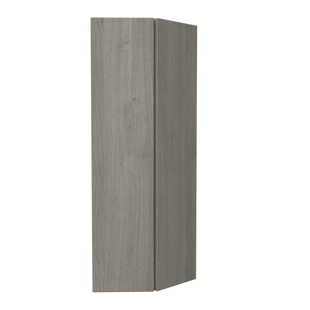 Double Door Wall End Cabinet| Matrix Silver | 12W x 42H x 12D - BUILDMYPLACE