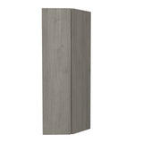 Double Door Wall End Cabinet| Matrix Silver | 12W x 42H x 12D - BUILDMYPLACE