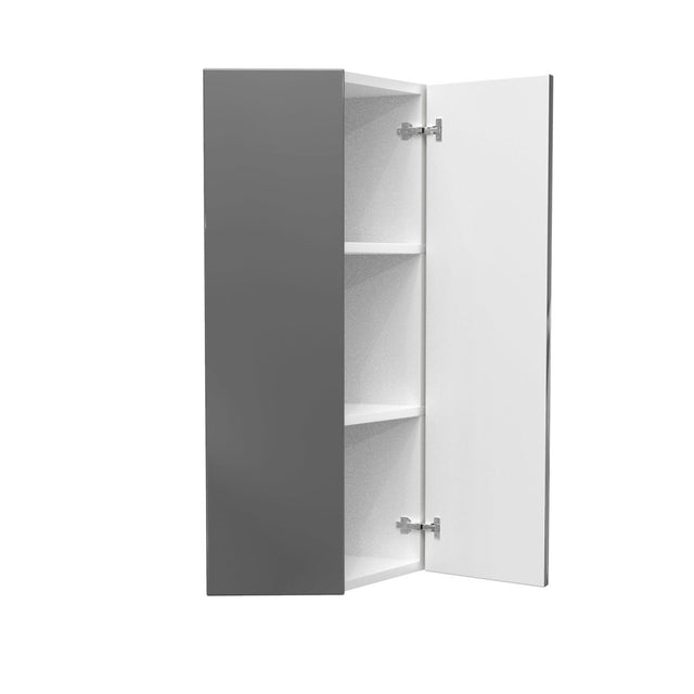 Double Door Wall End Cabinet | Milano Slate | 12W x 36H x 12D - BUILDMYPLACE