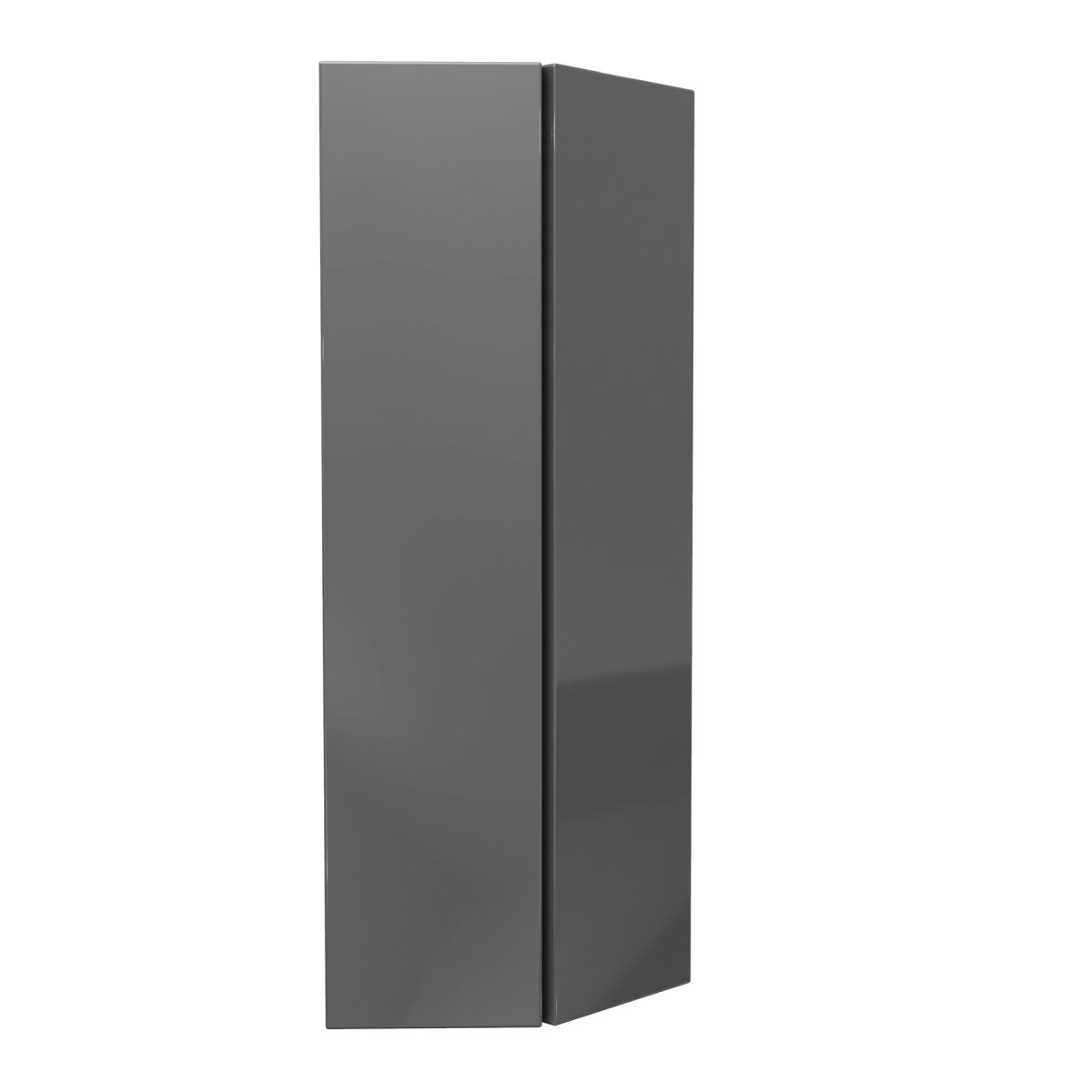 Double Door Wall End Cabinet | Milano Slate | 12W x 42H x 12D - BUILDMYPLACE