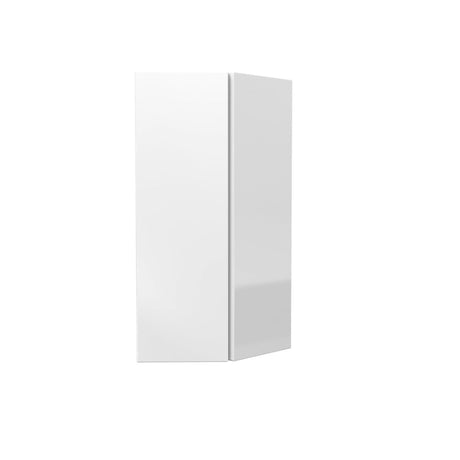 Double Door Wall End Cabinet | Milano White | 12W x 30H x 12D - BUILDMYPLACE