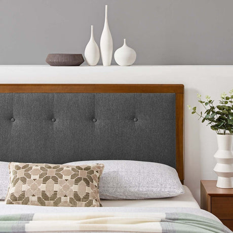 Draper Tufted Full Fabric and Wood Headboard - BUILDMYPLACE