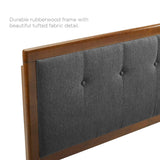 Draper Tufted Full Fabric and Wood Headboard - BUILDMYPLACE