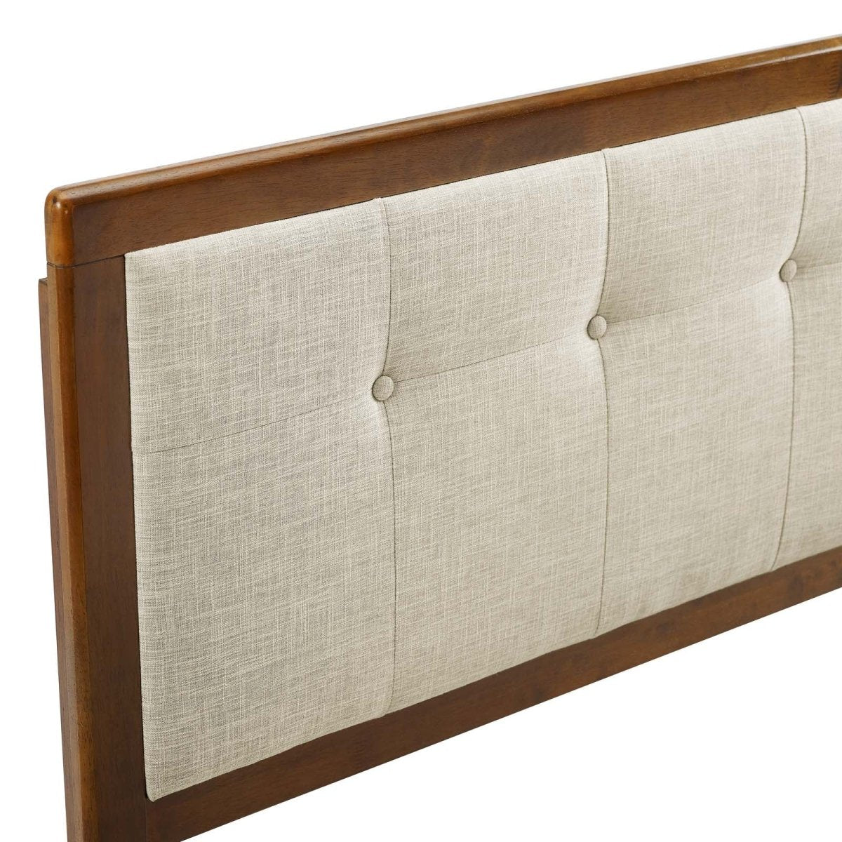 Draper Tufted Full Fabric and Wood Headboard - BUILDMYPLACE