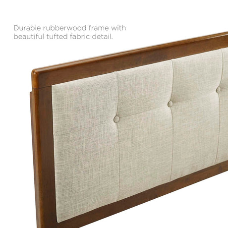 Draper Tufted Full Fabric and Wood Headboard - BUILDMYPLACE