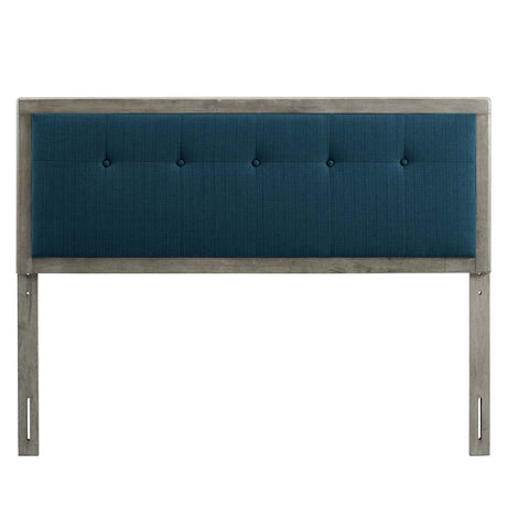 Draper Tufted King Fabric and Wood Headboard - BUILDMYPLACE