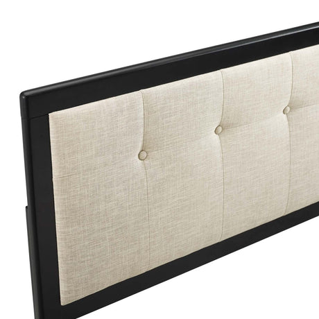 Draper Tufted King Fabric and Wood Headboard - BUILDMYPLACE