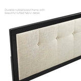 Draper Tufted King Fabric and Wood Headboard - BUILDMYPLACE