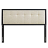 Draper Tufted King Fabric and Wood Headboard - BUILDMYPLACE