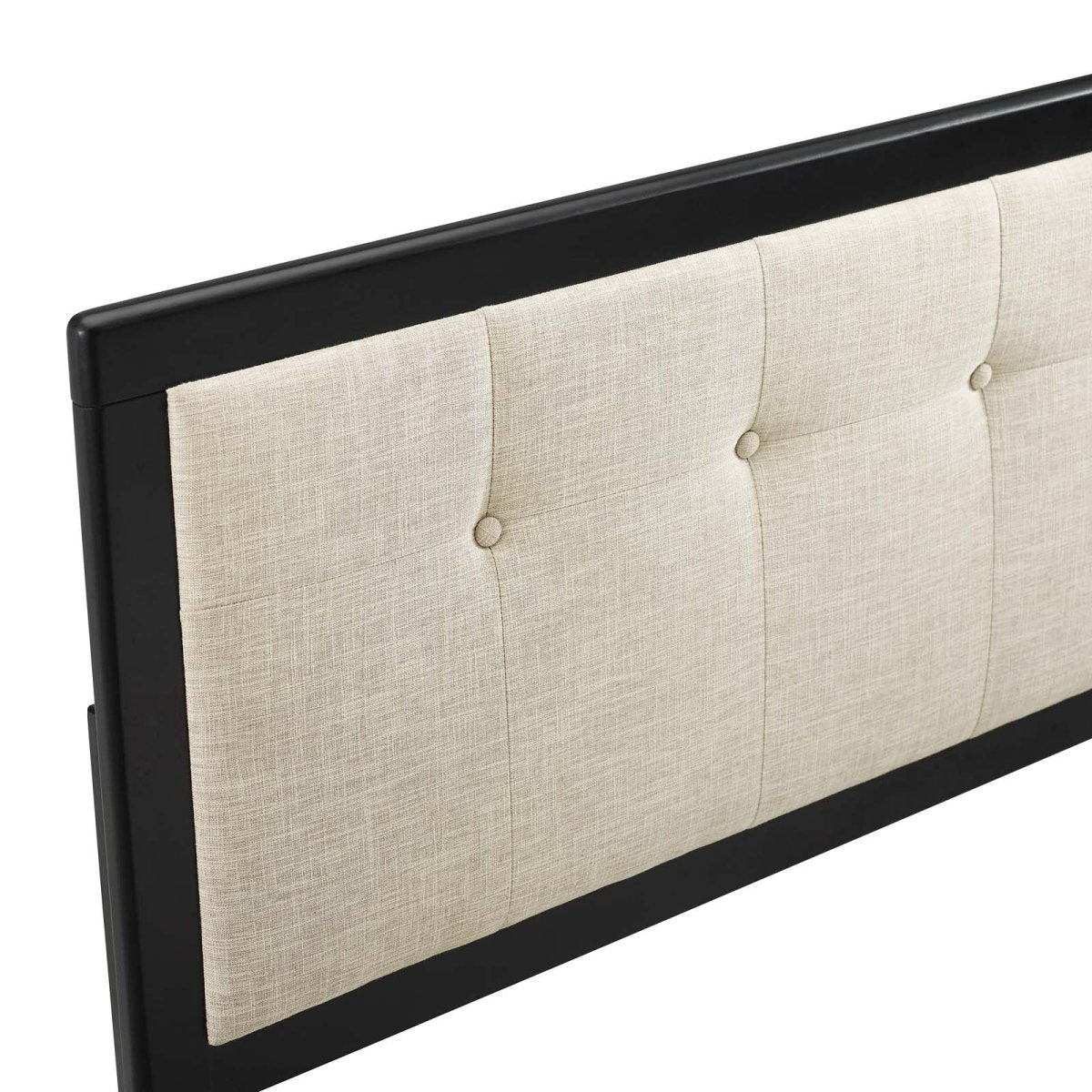 Draper Tufted Queen Fabric and Wood Headboard - BUILDMYPLACE