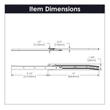 Drawer Slide Side Mount 3/4 Extension 12 Inch - Hickory Hardware - BUILDMYPLACE