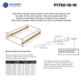 Drawer Slide Side Mount 3/4 Extension 12 Inch - Hickory Hardware - BUILDMYPLACE