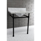 Dreyfuss 22" x 19" Stainless Steel Console Sink Legs - BUILDMYPLACE