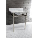 Dreyfuss 22" x 19" Stainless Steel Console Sink Legs - BUILDMYPLACE