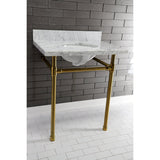 Dreyfuss 22" x 19" Stainless Steel Console Sink Legs - BUILDMYPLACE