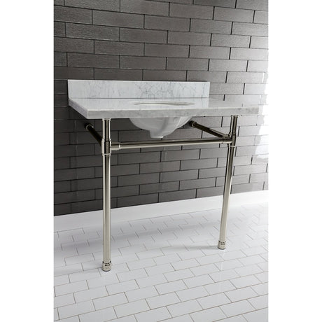 Dreyfuss 28" x 19" Stainless Steel Console Sink Legs - BUILDMYPLACE