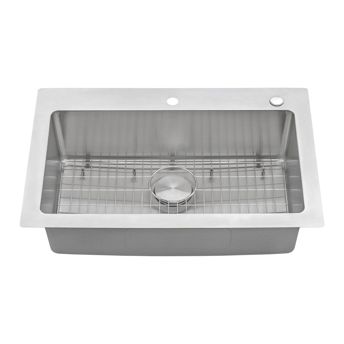 Drop - in Topmount Kitchen Sink 16 Gauge Stainless Steel Single Bowl - BUILDMYPLACE