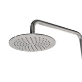 Dual Shower Head And Handheld Shower Head W/ Low Flow - 1 Spray 8 In Shower Head With Hose - Brushed Nickel - BUILDMYPLACE