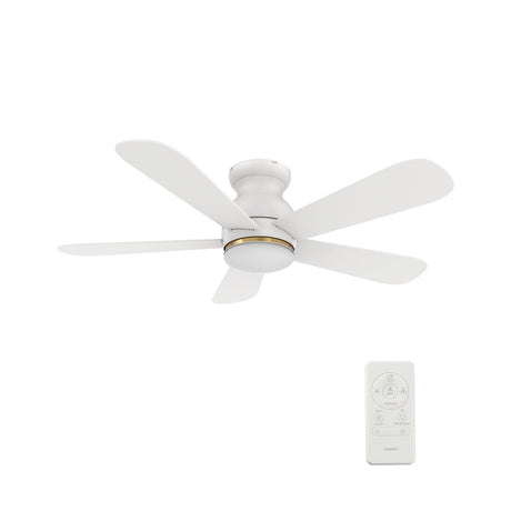 DUBOIS 48 inch 5 - Blade Flush Mount Smart Ceiling Fan with LED Light & Remote - LEDMyPlace