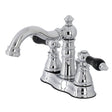 Duchess 4 In. Two Handle 3 - hole Centerset Wall Mount Bathroom Sink Faucet With Brass Pop - Up - BUILDMYPLACE