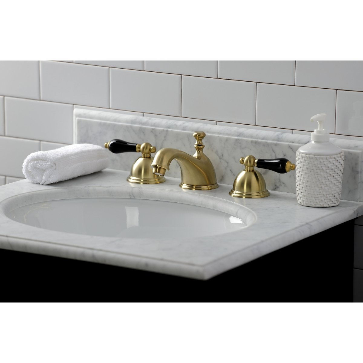 Duchess 8" To 16" Widespread Bathroom Faucet With Brass Pop Up - BUILDMYPLACE