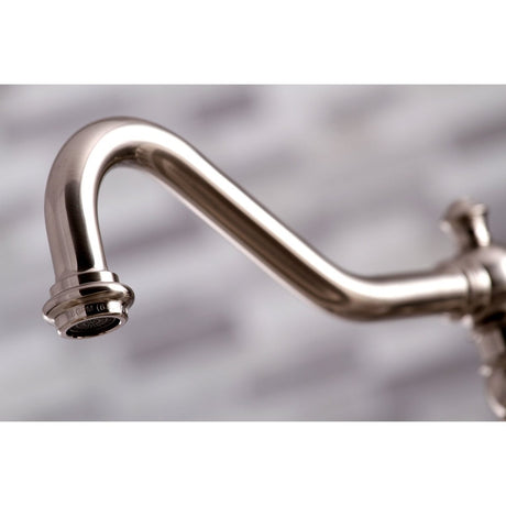 Duchess Bridge Four Hole Kitchen Faucet With Brass Sprayer - BUILDMYPLACE