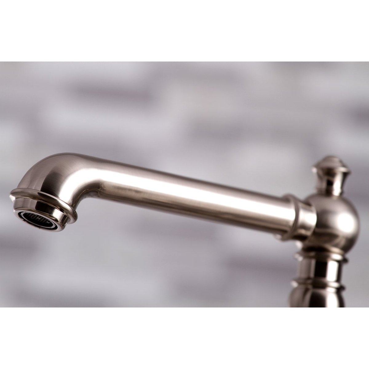 Duchess Bridge Kitchen Faucet with Brass Sprayer - BUILDMYPLACE