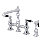 Duchess Bridge Kitchen Faucet with Brass Sprayer - BUILDMYPLACE