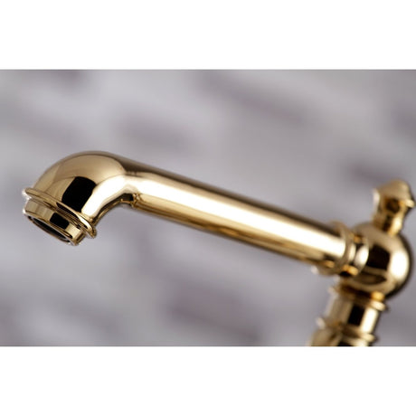 Duchess Bridge Kitchen Faucet with Brass Sprayer - BUILDMYPLACE