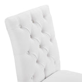 Duchess Button Tufted Fabric Dining Chair - BUILDMYPLACE