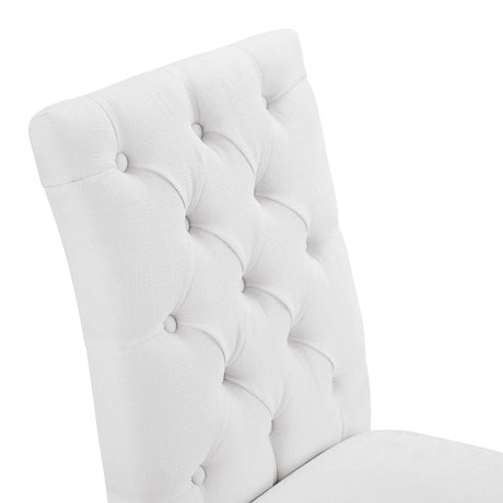 Duchess Button Tufted Fabric Dining Chair - BUILDMYPLACE