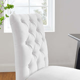 Duchess Button Tufted Fabric Dining Chair - BUILDMYPLACE