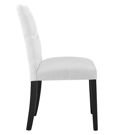 Duchess Button Tufted Fabric Dining Chair - BUILDMYPLACE
