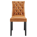 Duchess Button Tufted Vegan Leather Dining Chair - BUILDMYPLACE