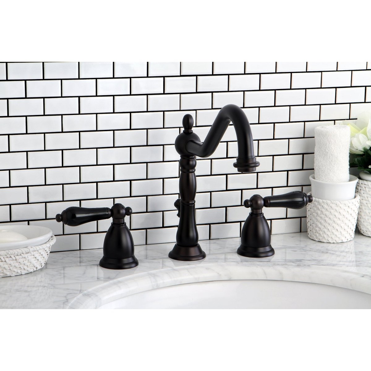 Duchess Deck Mount 8" Widespread Bathroom Faucet - BUILDMYPLACE