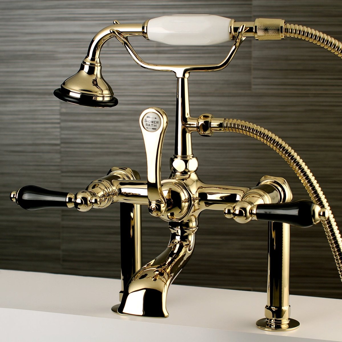 Duchess Deck Mount Clawfoot Tub Faucet - BUILDMYPLACE