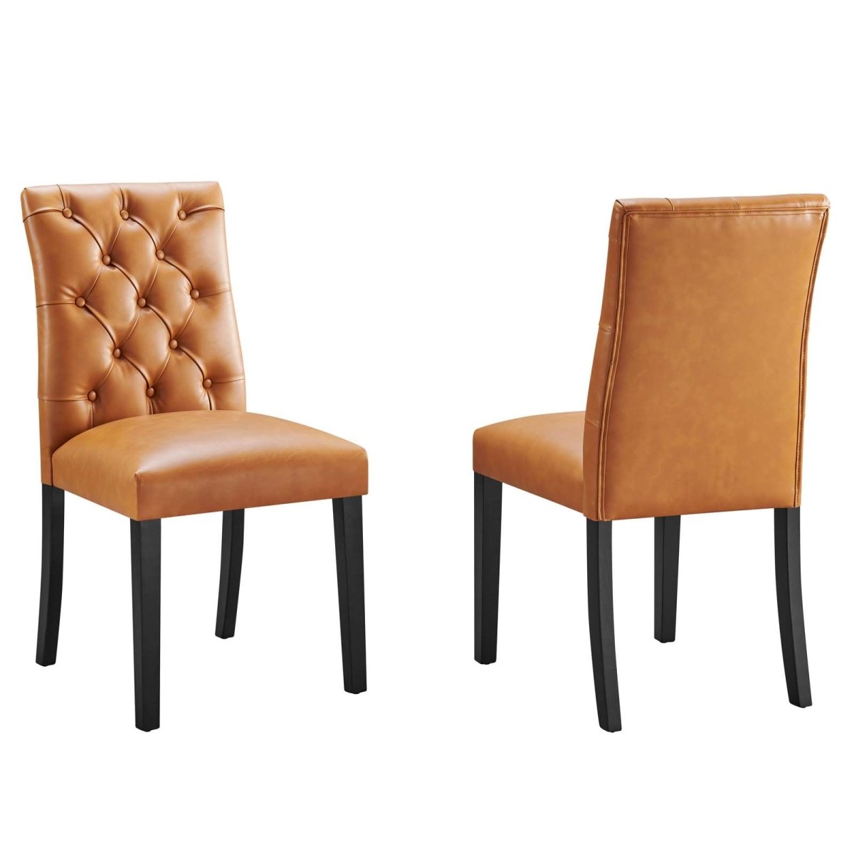 Duchess Dining Chair Vinyl Set of 2 - BUILDMYPLACE